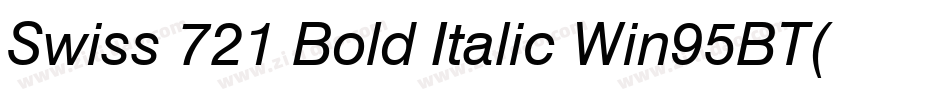Swiss 721 Bold Italic Win95BT(1)字体转换